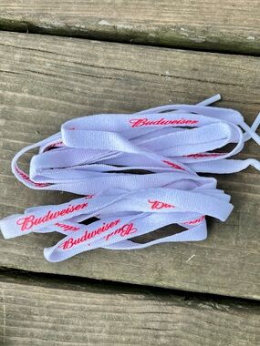 NWT NOS/Vintage Budweiser Shoe Laces 55inch